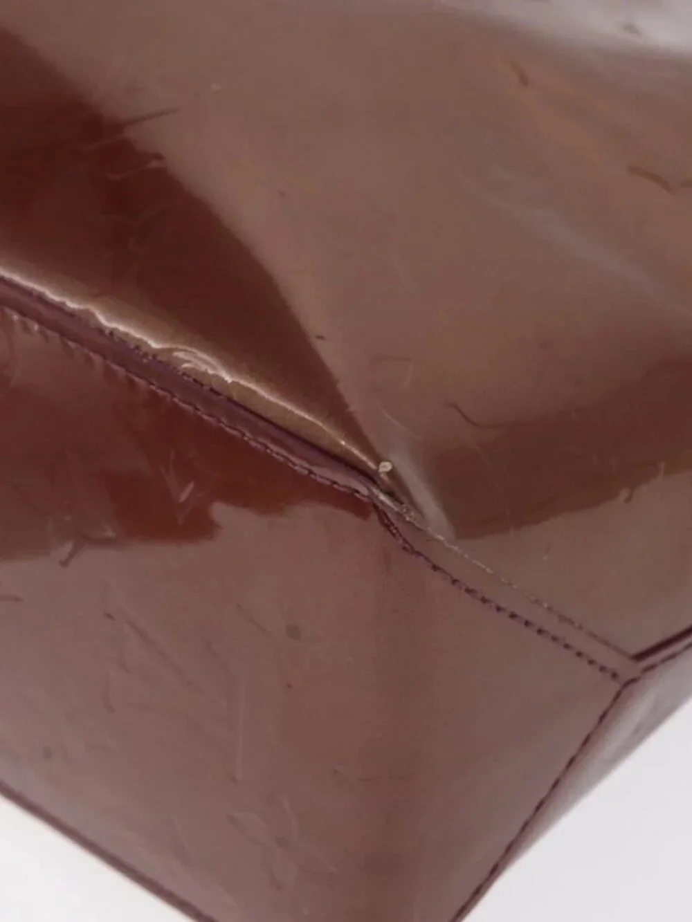 LOUIS VUITTON Monogram Vernis Reade PM Bag Purple Viole M93578 LV Auth - Picture 12 of 16